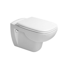 Immagine di Duravit D-CODE vaso sospeso a cacciata Rimless® senza brida, senza sedile del vaso, UWL classe 1, colore bianco 2570090000