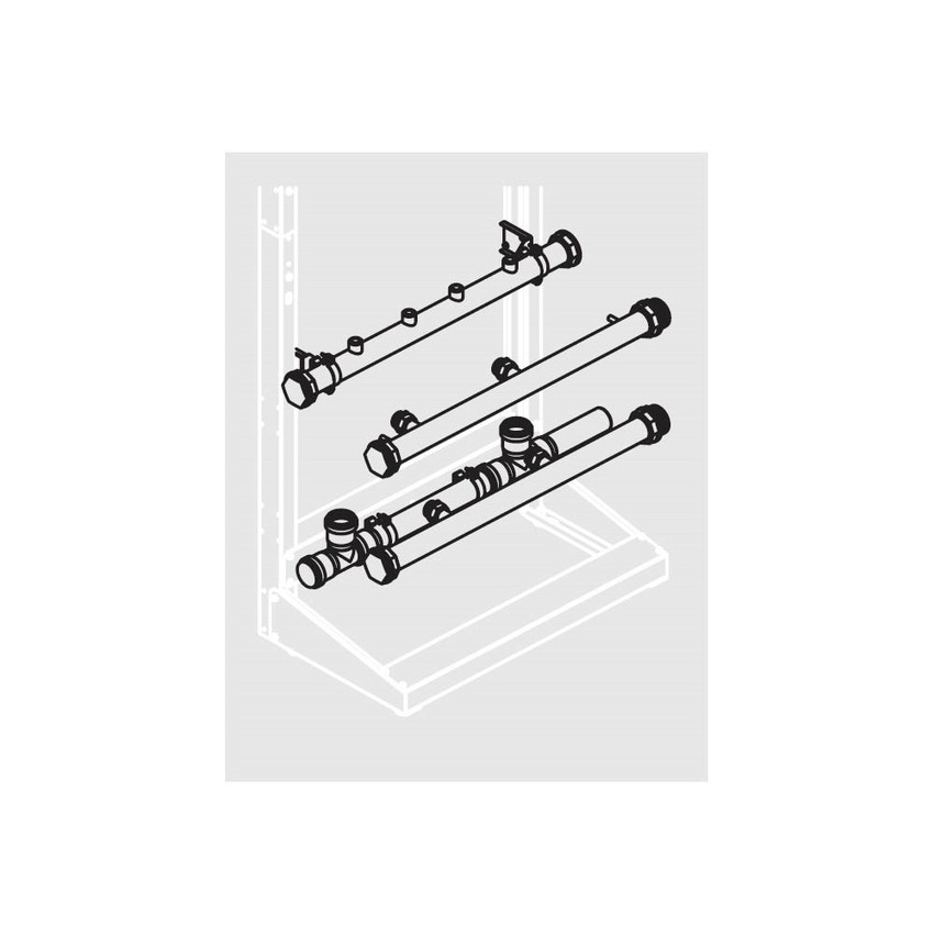 Immagine di Beretta Configurazione Hs 100 kW con staffaggio a muro 20061066