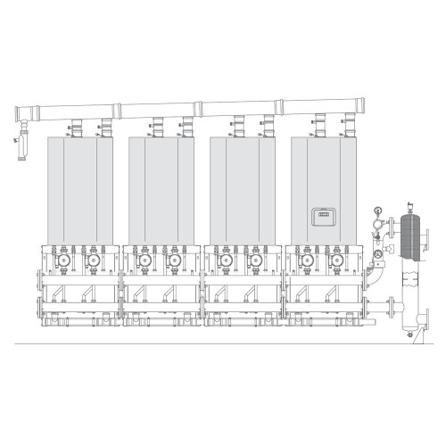 Immagine di Beretta Configurazione Hs 400 kW con staffaggio a muro 20061073