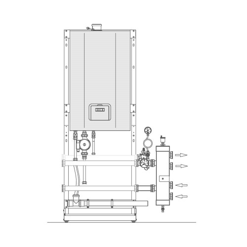 Immagine di Beretta Configurazione Hs 50 kW con telaio in linea 20061075
