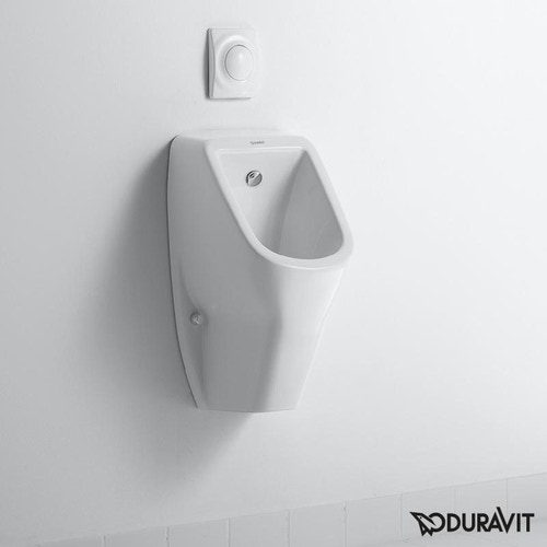 Immagine di Duravit D-CODE orinatoio con entrata posteriore nascosta, senza brida, colore bianco 0829300000