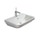 Duravit DURASTYLE lavabo 60 cm monoforo, con troppopieno, con bordo per rubinetteria, lato inferiore smaltato, colore bianco 2319600000