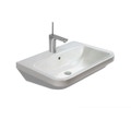 Immagine di Duravit DURASTYLE lavabo 55 cm monoforo, con troppopieno, con bordo per rubinetteria, lato inferiore smaltato, colore bianco 2319550000