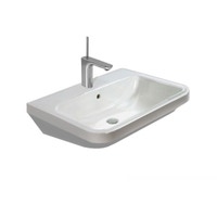 Immagine di Duravit DURASTYLE lavabo 55 cm monoforo, con troppopieno, con bordo per rubinetteria, lato inferiore smaltato, colore bianco 2319550000