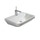 Duravit DURASTYLE lavabo Med 60 cm monoforo, senza troppopieno, con bordo per rubinetteria, lato inferiore smaltato, colore bianco 2324600000