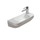 Duravit DURASTYLE lavamani 50 cm monoforo con foro per rubinetteria a destra, senza troppopieno, con bordo per rubinetteria, lato inferiore smaltato, colore bianco 0713500008