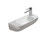 Immagine di Duravit DURASTYLE lavamani 50 cm monoforo con foro per rubinetteria a destra, senza troppopieno, con bordo per rubinetteria, lato inferiore smaltato, WonderGliss, colore bianco 07135000081