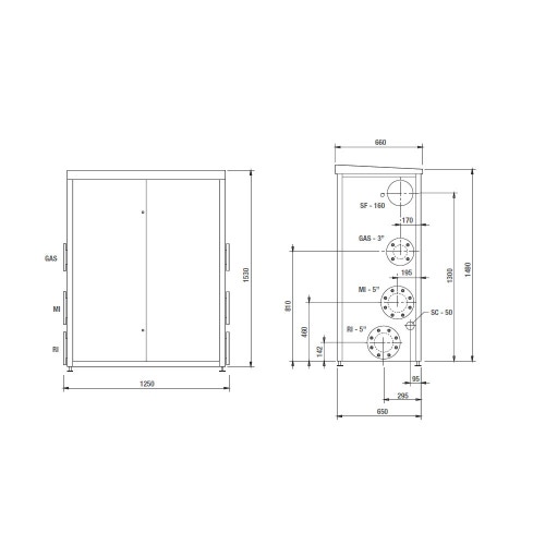 Immagine di Beretta POWER PLUS BOX 200 Caldaia murale alta potenza a condensazione 20071999