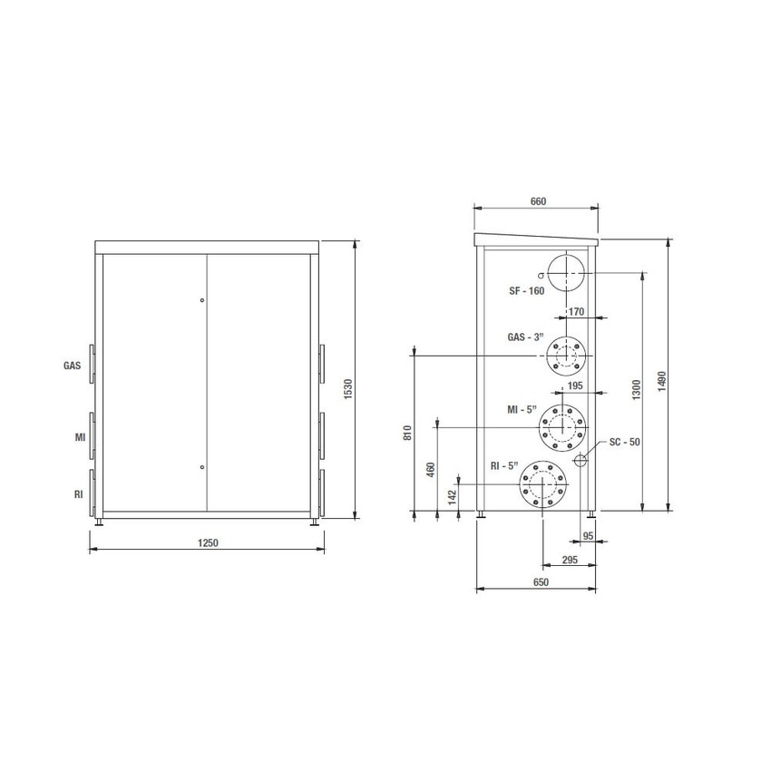 Immagine di Beretta POWER PLUS BOX 200 Caldaia murale alta potenza a condensazione 20071999