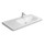 Duravit DURASTYLE lavabo consolle asimmetrico 100 cm monoforo, con bacino a destra, senza troppopieno e bordo per rubinetteria, colore bianco 2326100041