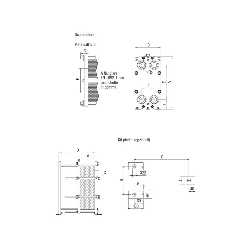 Immagine di Beretta SP 60 - DN100 85 (85A) N Scambiatore a piastre ispezionabili 20140440