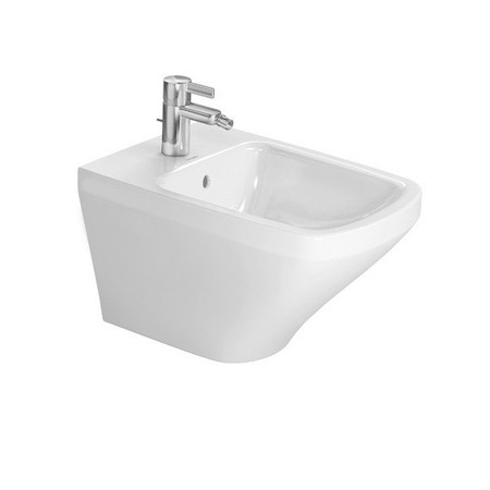 Immagine di Duravit DURASTYLE bidet sospeso monoforo, con troppopieno, con bordo per rubinetteria, colore bianco 2287150000