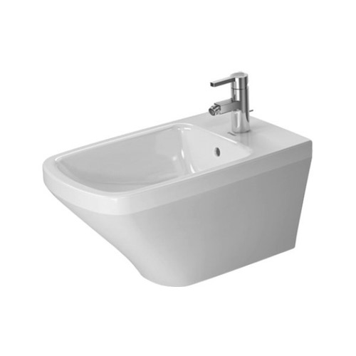 Immagine di Duravit DURASTYLE bidet sospeso monoforo, con troppopieno, con bordo per rubinetteria, colore bianco 2286150000