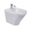 Immagine di Duravit DURASTYLE bidet a pavimento monoforo, a filo parete, con troppopieno e con bordo per rubinetteria, colore bianco 2284100000