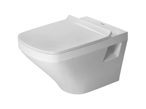 Immagine di Duravit DURASTYLE vaso sospeso Rimless® a cacciata, senza brida, senza sedile, fabbisogno di acqua di risciacquo 4,5 l, UWL classe 1, colore bianco 2538090000