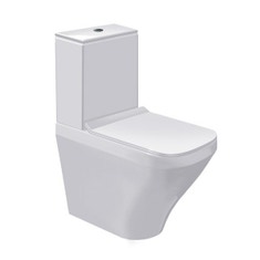 Immagine di Duravit DURASTYLE vaso monoblocco a pavimento a cacciata, per cassetta appoggiata non inclusa, senza sedile, fabbisogno di acqua di risciacquo 4,5 l, UWL classe 1, colore bianco 2155090000