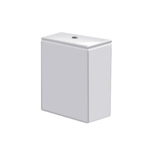 Immagine di Duravit DURASTYLE cassetta di sciacquo con batteria Dual Flush, per attacco sinistra basso, fabbisogno di risciacquo 4,5/3 l, UWL classe 1, pulsante finitura cromato, colore bianco 0935100085