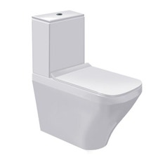 Immagine di Duravit DURASTYLE vaso monoblocco a pavimento a cacciata, per cassetta appoggiata non inclusa, senza sedile, fabbisogno di acqua di risciacquo 4,5 l, UWL classe 1, colore bianco 2156090000