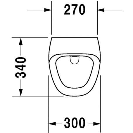Immagine di Duravit DURASTYLE orinatoio entrata posteriore nascosta, ad aspirazione, senza mosca, scarico a scelta orizzontale nascosto o verticale a vista, colore bianco 2804300000