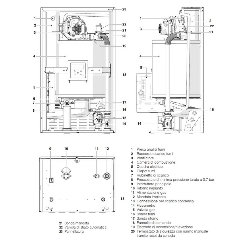 Immagine di Beretta POWER MAX 100 Modulo termico murale a condensazione tipo B3 premiscelato 20128433
