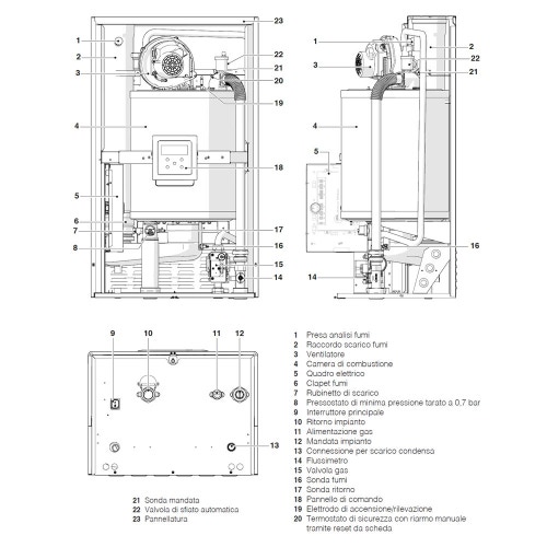 Immagine di Beretta POWER MAX 110 Modulo termico murale a condensazione tipo B3 premiscelato 20128434