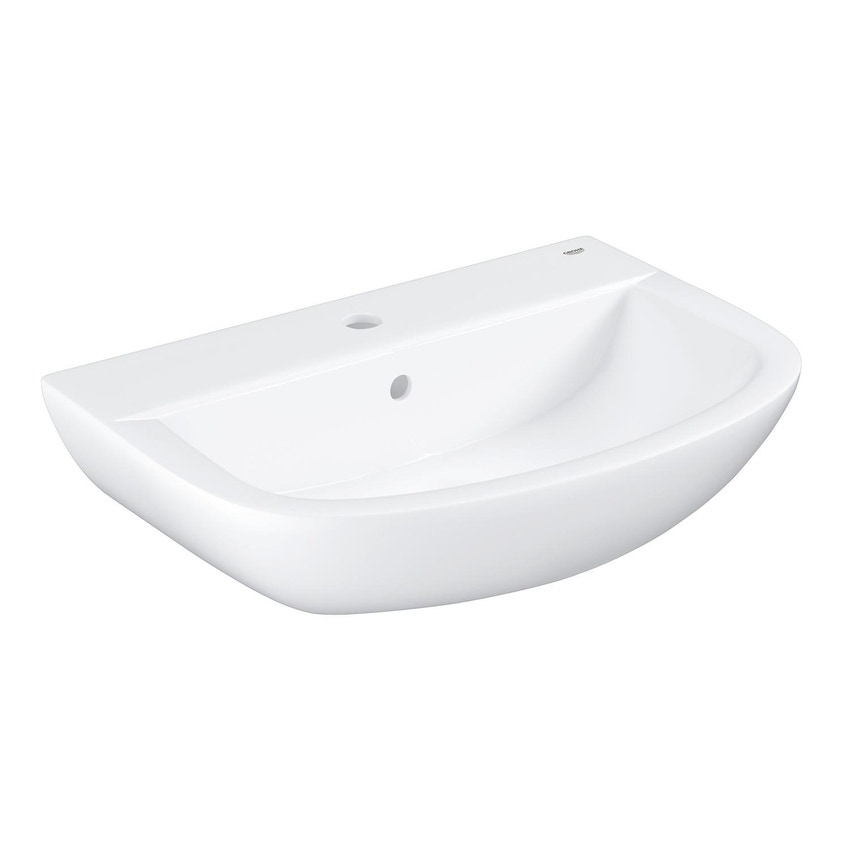 Immagine di Grohe Bau Ceramic lavabo 60 cm monoforo con troppopieno, bianco 39421000