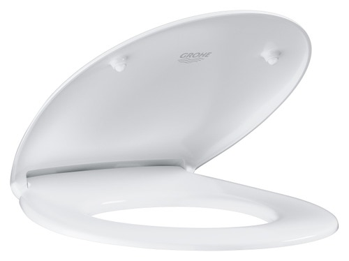 Immagine di Grohe Bau Ceramic sedile con coperchio, in termoindurente, bianco 39492000