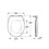 Immagine di Grohe Bau Ceramic sedile con coperchio, in termoindurente, bianco 39492000