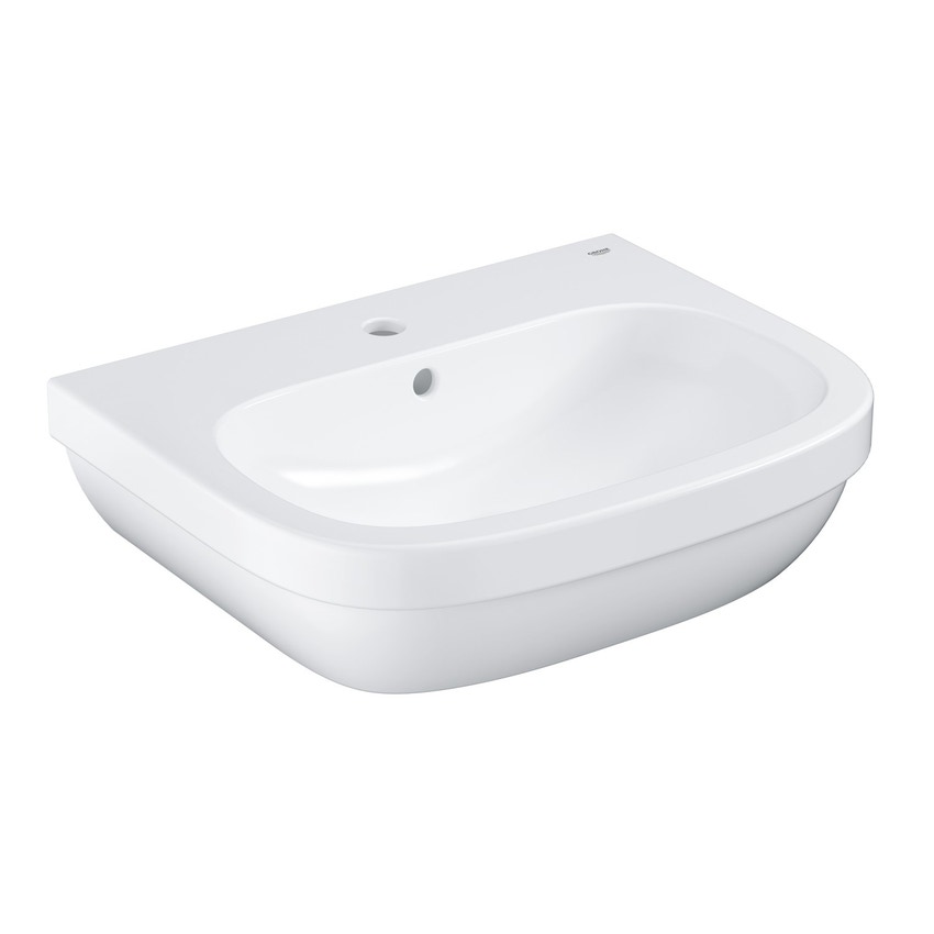 Immagine di Grohe Euro Ceramic lavabo 60 cm monoforo con troppopieno, bianco 39335000