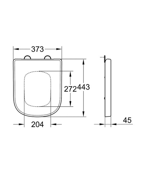 Immagine di Grohe Euro Ceramic sedile con coperchio con chiusura ammortizzata, in termoindurente, bianco 39330000