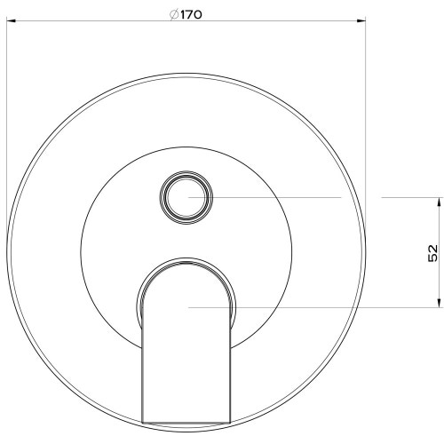 Immagine di Gessi VIA MANZONI miscelatore a parete, 2 uscite, con deviatore automatico bagno/doccia, senza corpo incasso, finitura cromo 38656#031