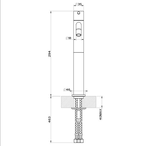 Immagine di Gessi VIA TORTONA set rubinetteria con miscelatore lavabo H.30 cm senza scarico e miscelatore bidet con scarico, finitura cromo SETVIAT002
