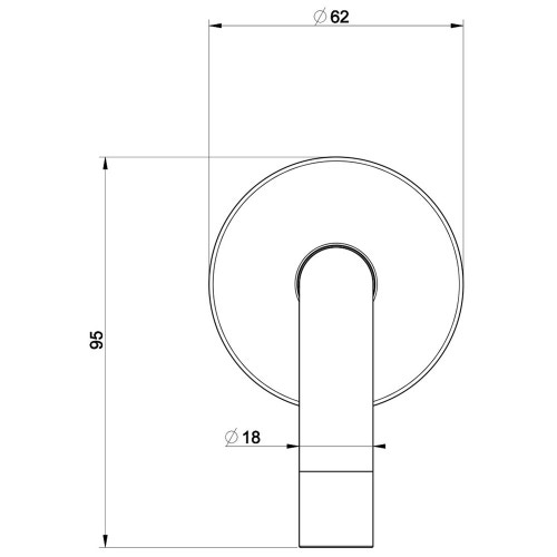 Immagine di Gessi VIA TORTONA bocca a parete P.23 cm, finitura cromo 38783#031
