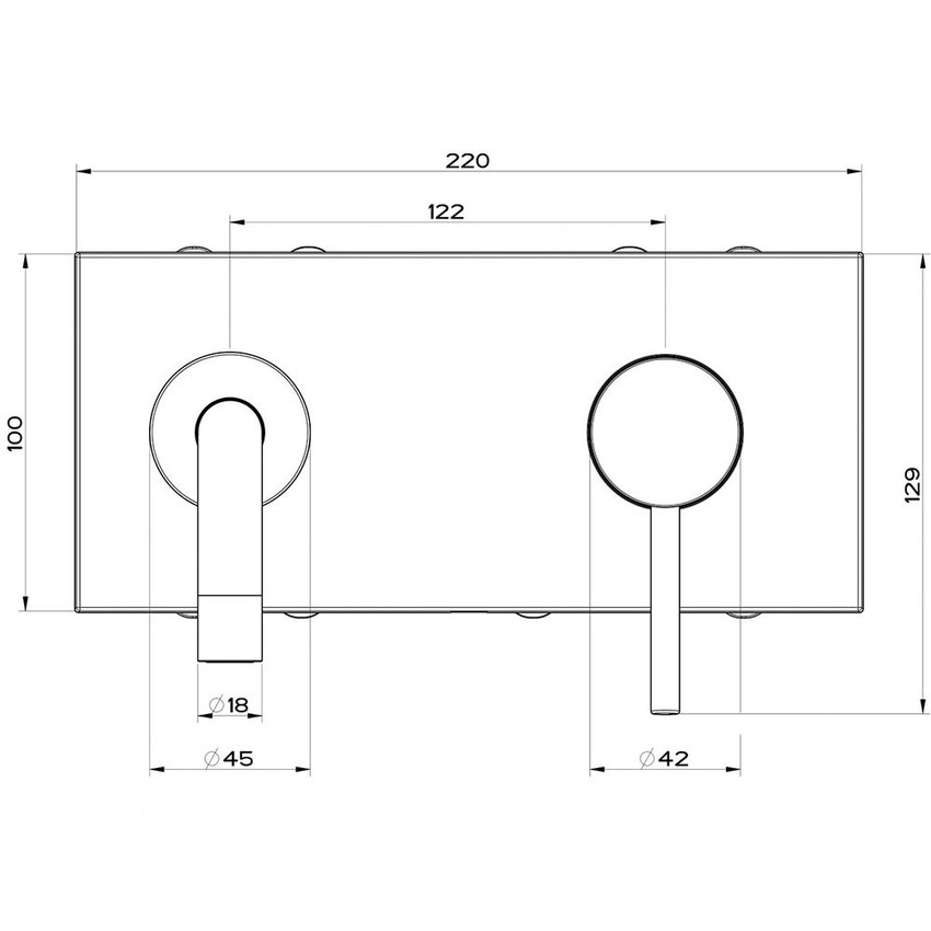 Immagine di Gessi VIA TORTONA miscelatore a parete P.16 cm, senza scarico, colore nero finitura opaco 44823#299