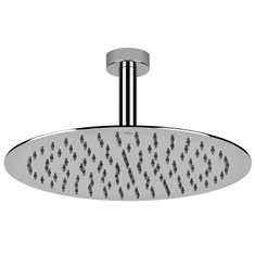 Immagine di Gessi EMPORIO SHOWER soffione anticalcare per doccia, a soffitto, orientabile, finitura mirror steel 47259#238