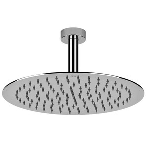 Immagine di Gessi EMPORIO SHOWER soffione anticalcare per doccia, a soffitto, orientabile, finitura mirror steel 47259#238