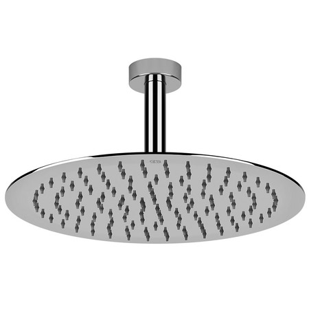 Immagine di Gessi EMPORIO SHOWER soffione anticalcare per doccia, a soffitto, orientabile, Ø 30 cm, finitura mirror steel 47259#238