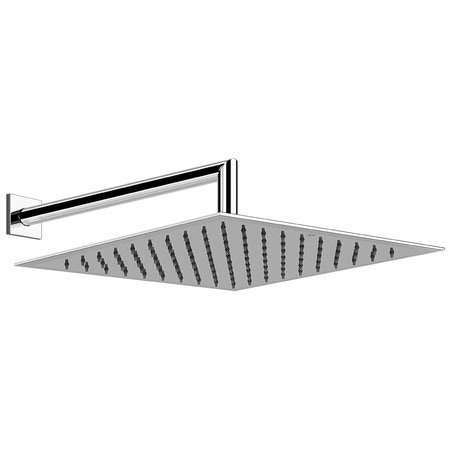 Immagine di Gessi EMPORIO SHOWER soffione anticalcare per doccia, a parete, orientabile, finitura mirror steel 47250#238