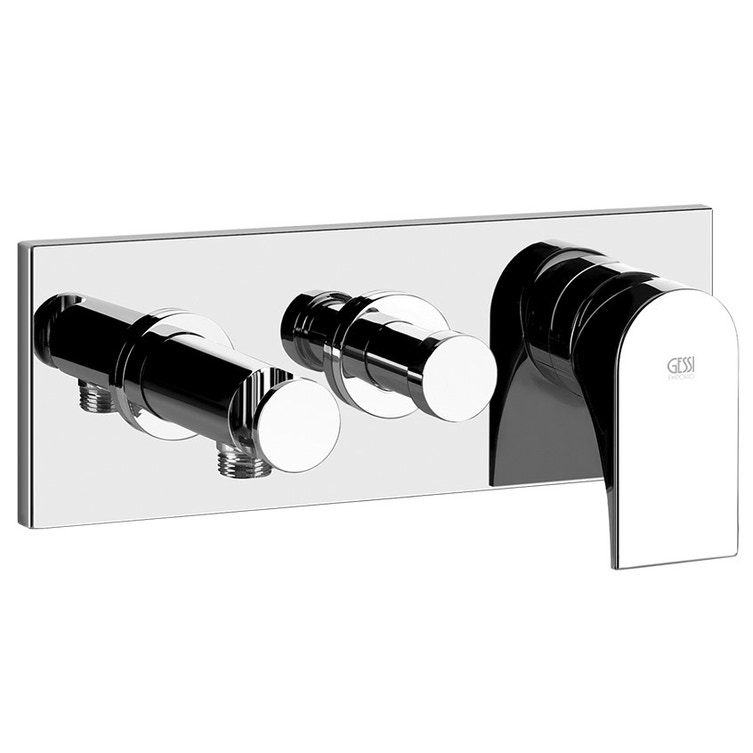 Miscelatore Doccia Incasso Con Doccetta.Gessi 49038 031 Via Solferino Parti Esterne Per Miscelatore Monocomando Ad Incasso Doccia A Due Uscite Con Deviatore Push Presa Acqua E Supporto Doccetta Finitura Cromo Prezzi E Offerte Su Tavolla Com