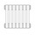 Irsap TESI 2 radiatore 7 elementi H.180 L.31,5 P.6,5cm, colore bianco edelweiss finitura lucido RT218000734IR02N