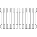 Immagine di Irsap TESI 2 radiatore 11 elementi H.180 L.49,5 P.6,5cm, colore bianco finitura opaco RT2180011J8IR02N