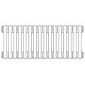 Immagine di Irsap TESI 2 radiatore 16 elementi H.60 L.72 P.6,5 cm, colore sunstone finitura ruvido RT20602D601IR02N