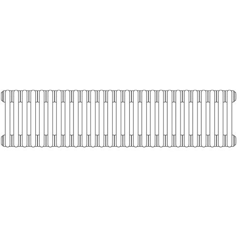 Immagine di Irsap TESI 2 radiatore 27 elementi 50x121,5x6,5cm, bianco RT205002701IR05N01