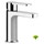 Gessi CORSO VENEZIA miscelatore monocomando lavabo, con leva risparmio energia, flessibili di collegamento con attacco da 3/8" senza scarico finitura cromo 47111#031