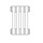 Irsap TESI 3 radiatore 4 elementi H.200 L.18 P.10,1 cm, colore grigio chiaro finitura opaco RT32000048NIR02N