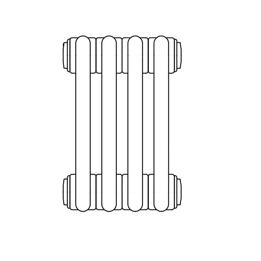 Immagine di Irsap TESI 3 radiatore 4 elementi H.180 L.18 P.10,1 cm, colore agave finitura opaco RT31800049NIRNON