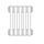 Irsap TESI 3 radiatore 5 elementi H.150 L.22,5 P.10,1cm, colore grigio chiaro finitura opaco RT31500058NIR02N