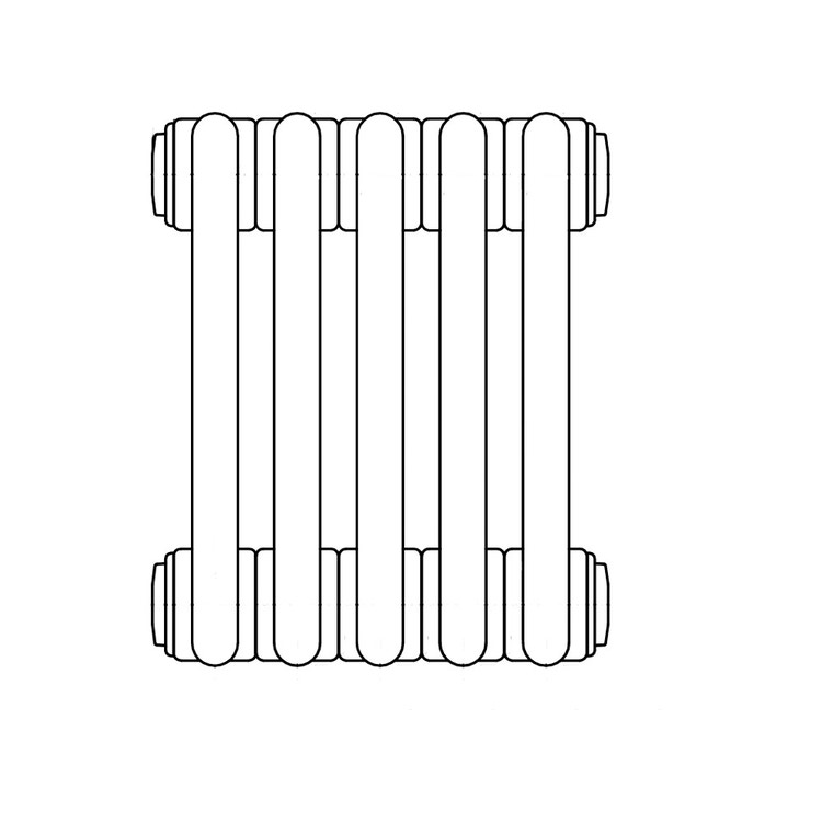 Irsap TESI 3 radiatore 5 elementi H.180 L.22,5 P.10,1 cm, colore agave finitura opaco RT31800059NIRNON