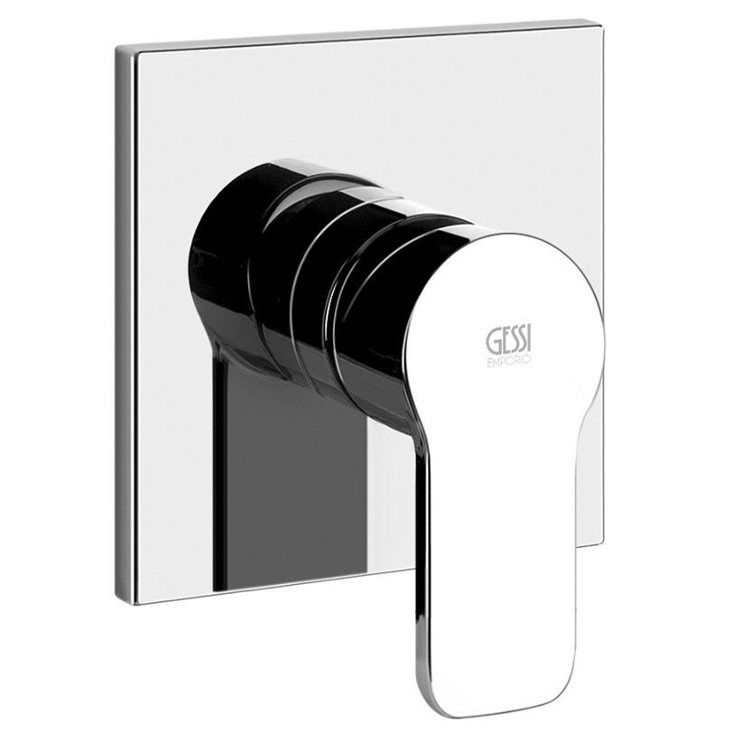 Immagine di Gessi CORSO VENEZIA parti esterne per miscelatore monocomando ad incasso attacchi da 1/2" cartuccia Ø35 una uscita finitura cromo 47206#031