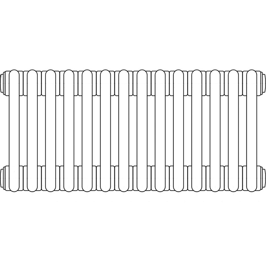 Immagine di Irsap TESI 4 radiatore 14 elementi H.180 L.63 P.13,9cm, colore quartz 1 finitura ruvido RT41800141CIRNON